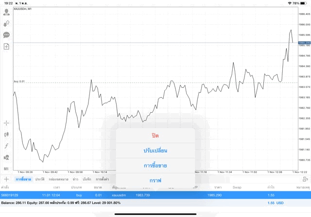 เทรดทองคำออนไลน์ 24 ช.ม. จันทร์ - ศุกร์